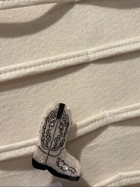 Mother Of Pearl Cowgirl Boot Hair claw New!